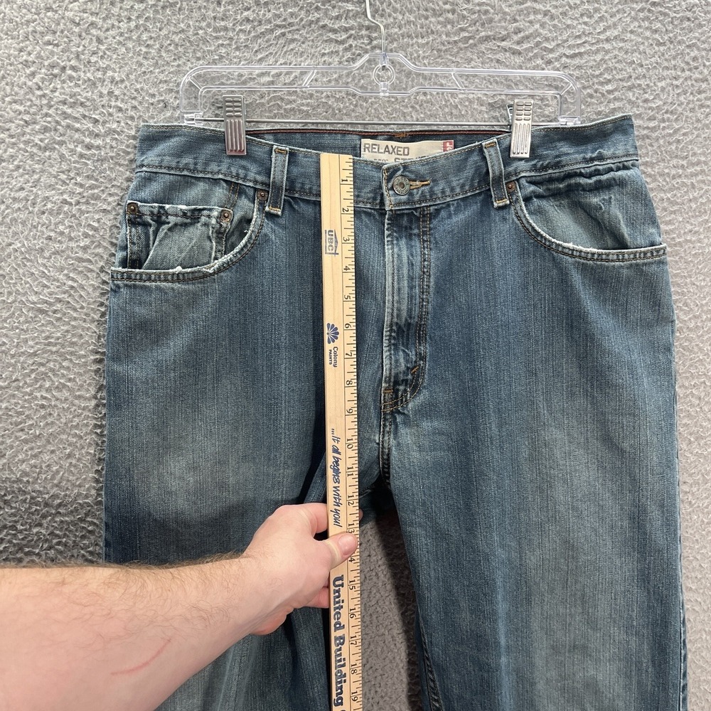 Levis 559 Jeans Mens 36x32 Blue Denim Relaxed Workwear Grunge Skater Baggy * - Picture 5 of 11